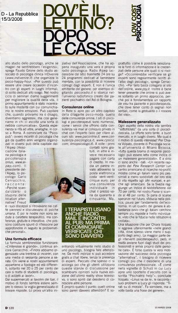 D - La Repubblica 15/3/2008
